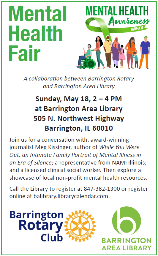 Mental Health Fair flier