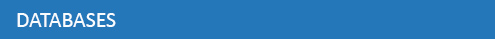 blue bar with white text reading Databases