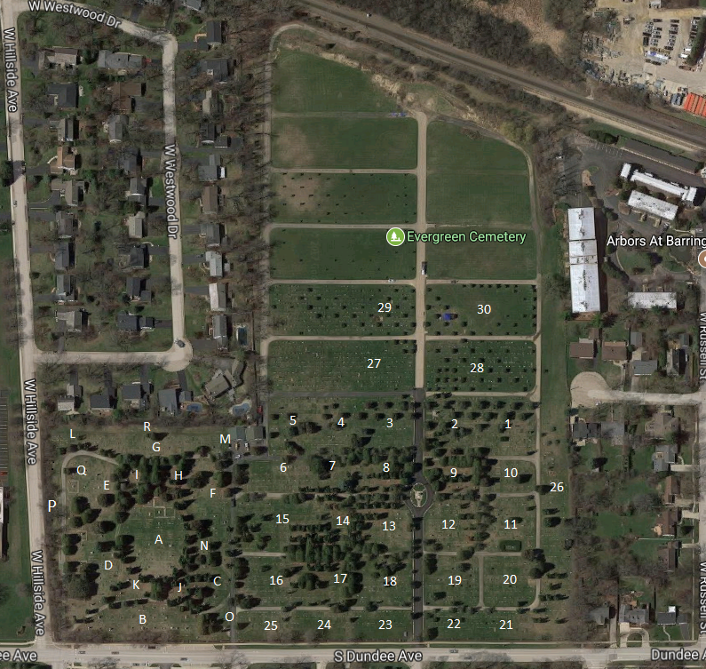 Cemetery Sections