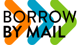 Three arrows, text reading Borrow By Mail