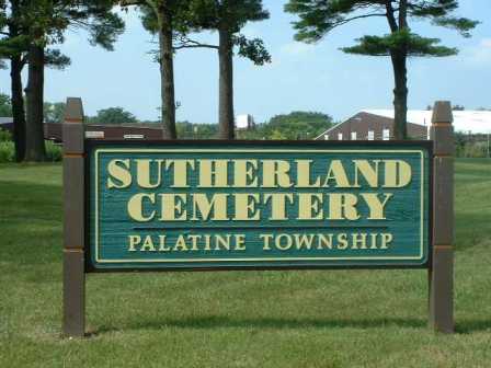 Sutherland Cemetery Sign 