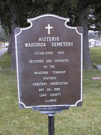 Wauconda Cemetery Sign