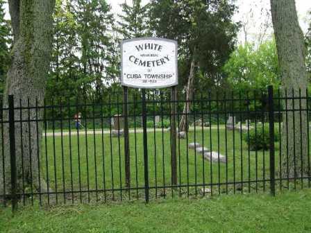 White Cemetery Gate