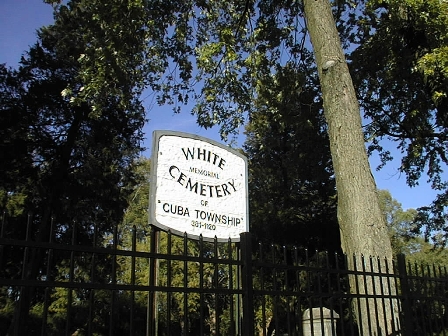 White Cemetery Gate